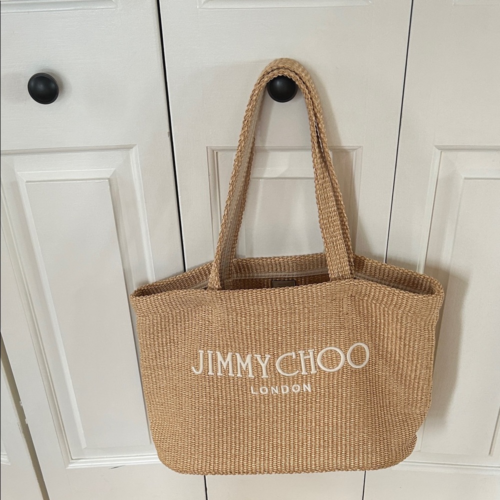 Jimmy Choo Tan Tote Bag